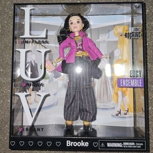 LUV Brooke Fashion Doll with Pink Jacket and Black Pants
